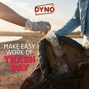 Dyno Products Online 95-Gallon, 2 Mil Thick Heavy-Duty Black Trash Bags - 25 Count Extra Large Plastic Garbage Liners Fit Huge Cans for Home Garden Lawn Yard Recycling Construction & Commercial Use