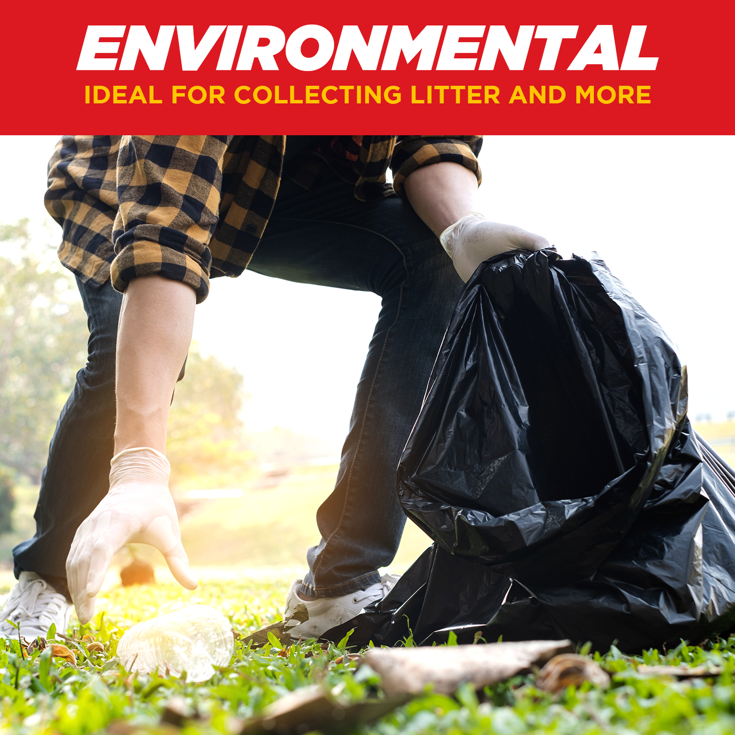 Dyno Products Online 60-Gallon, 1.2 Mil Thick Heavy-Duty Black Trash Bags - 50 Count Extra Large Plastic Garbage Liners Fit Huge Cans for Home Garden Lawn Yard Recycling Construction & Commercial Use