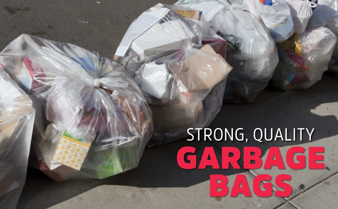 65 Gallon Trash Bags Heavy Duty 1.5 Mil Black - 25 Count Large Trash Bags -  Individually Folded - Industrial Trash Bags 65 Gallon – 50W x 48L - Yahoo  Shopping