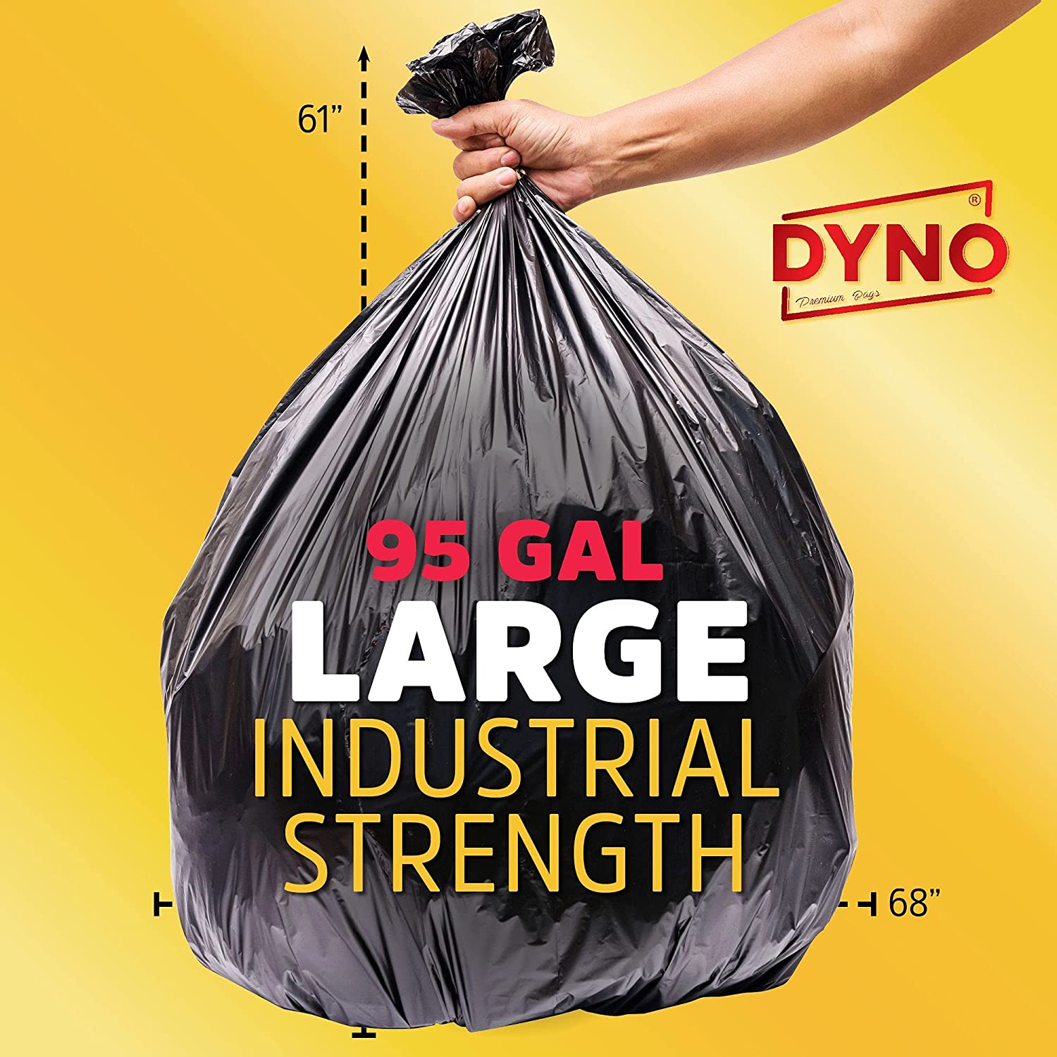 55 Gallon Trash Bags, 1.5 - 4 MIL