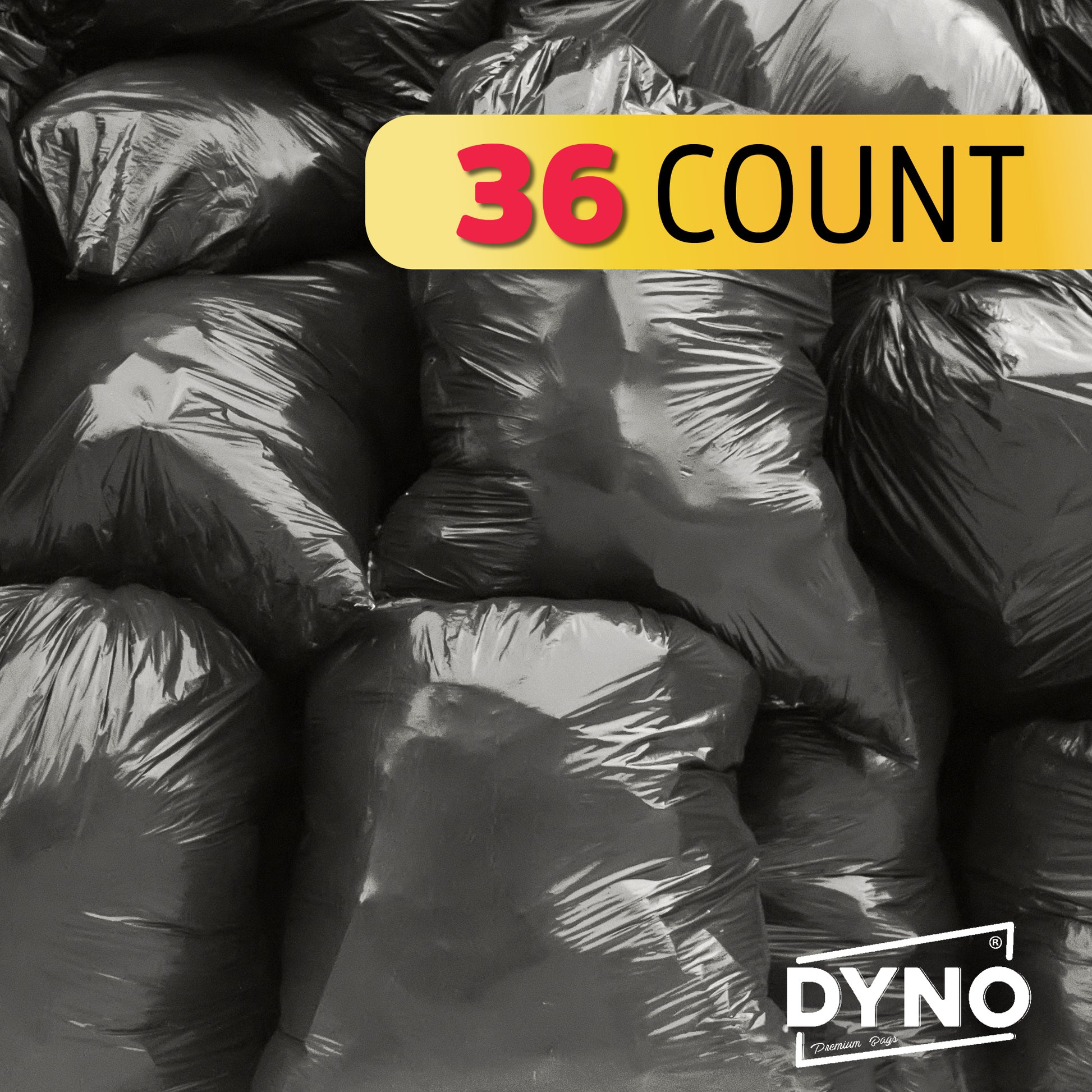 Dyno Products Online 55-Gallon, 1.5 Mil Thick Heavy-Duty Black Trash B –  DynoProd