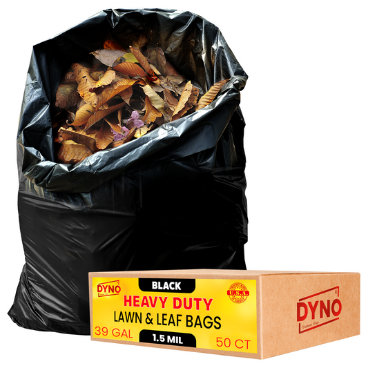 50ct Heavy Duty Trash Bags 55 Gallon 1.5 MIL Large Garbage Bags